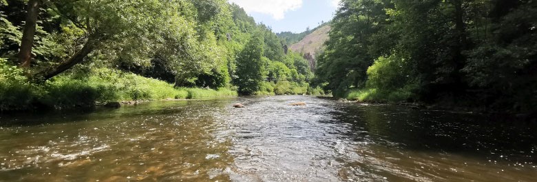 Ohře na raftu