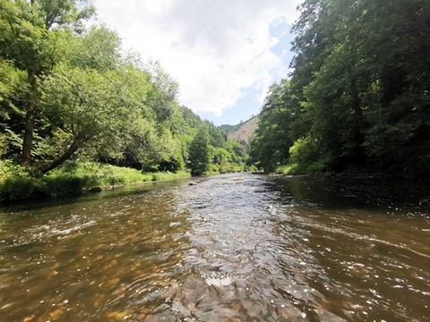 Ohře na raftu