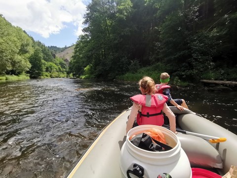 Ohře na raftu