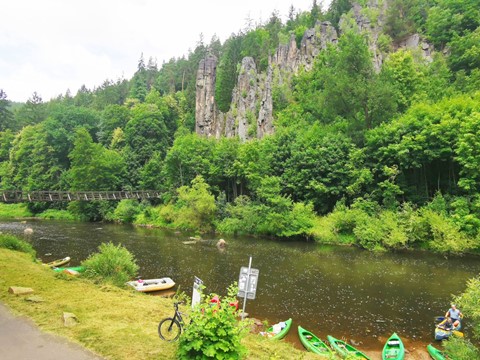 Ohře na raftu