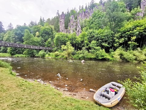 Ohře na raftu